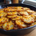 One-Pan Cheesy Meat & Potato Skillet