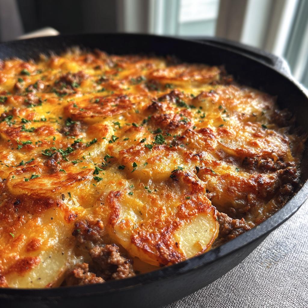One-Pan Cheesy Meat & Potato Skillet - detail 2