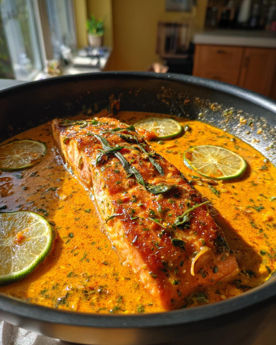 One-Pan Coconut Curry Salmon with Garlic Butter - detail 2