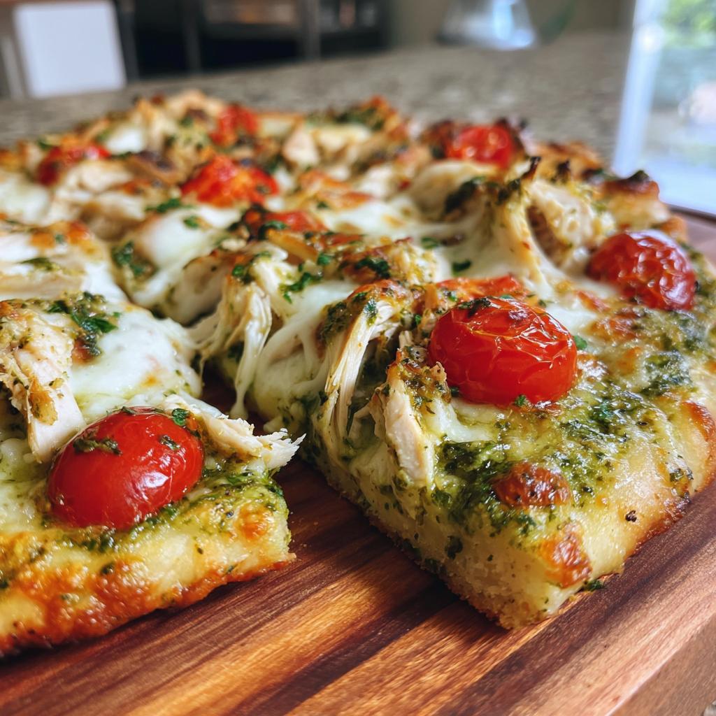 Pesto Chicken Flatbread: A Delicious and Easy Recipe for Dinner - detail 2