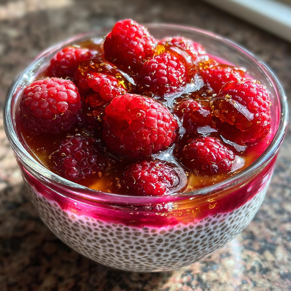 Raspberry Chia Pudding - detail 1