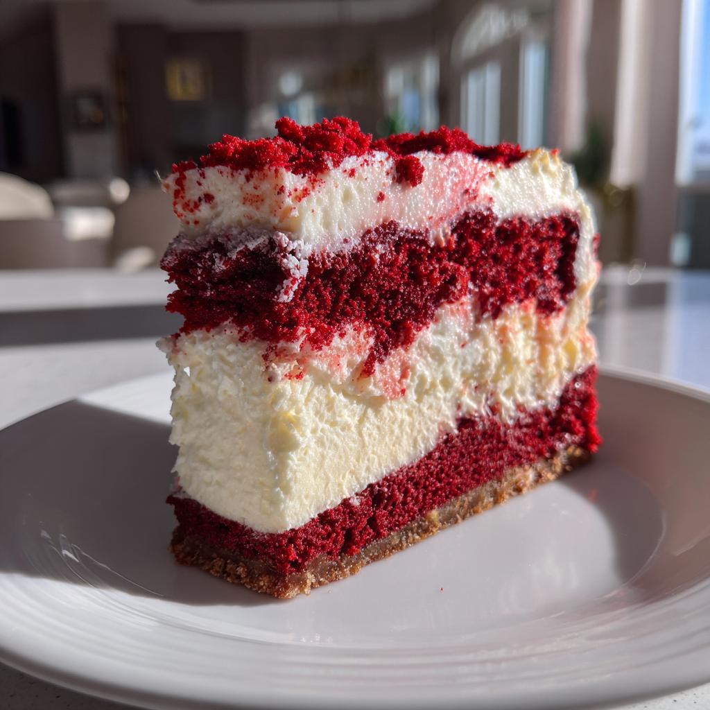 Red Velvet Strawberry Cheesecake - detail 1