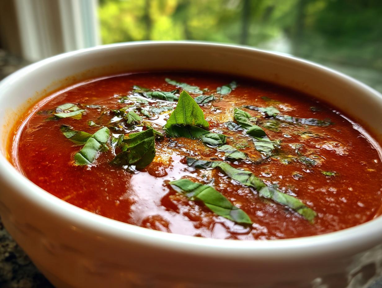 Best Roasted Tomato Basil Soup: Warm Hug