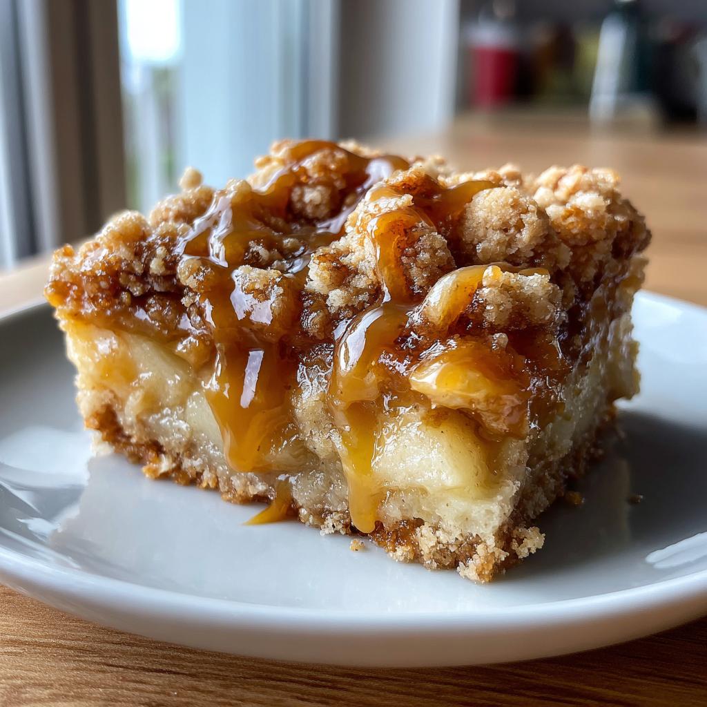 Salted Caramel Apple Crumble Bars Fall Treat: Get Addicted in 45 Min - detail 1
