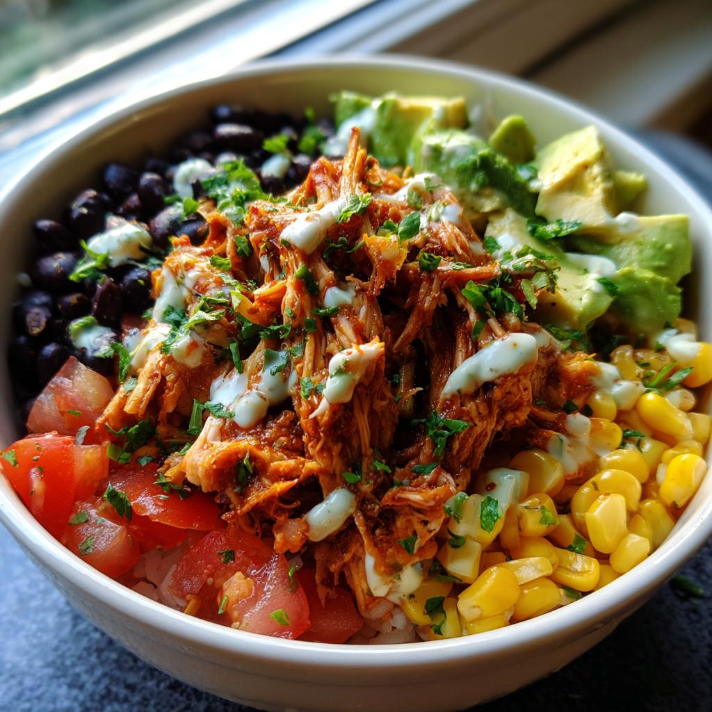 Slow Cooker Chicken Burrito Bowl - detail 2