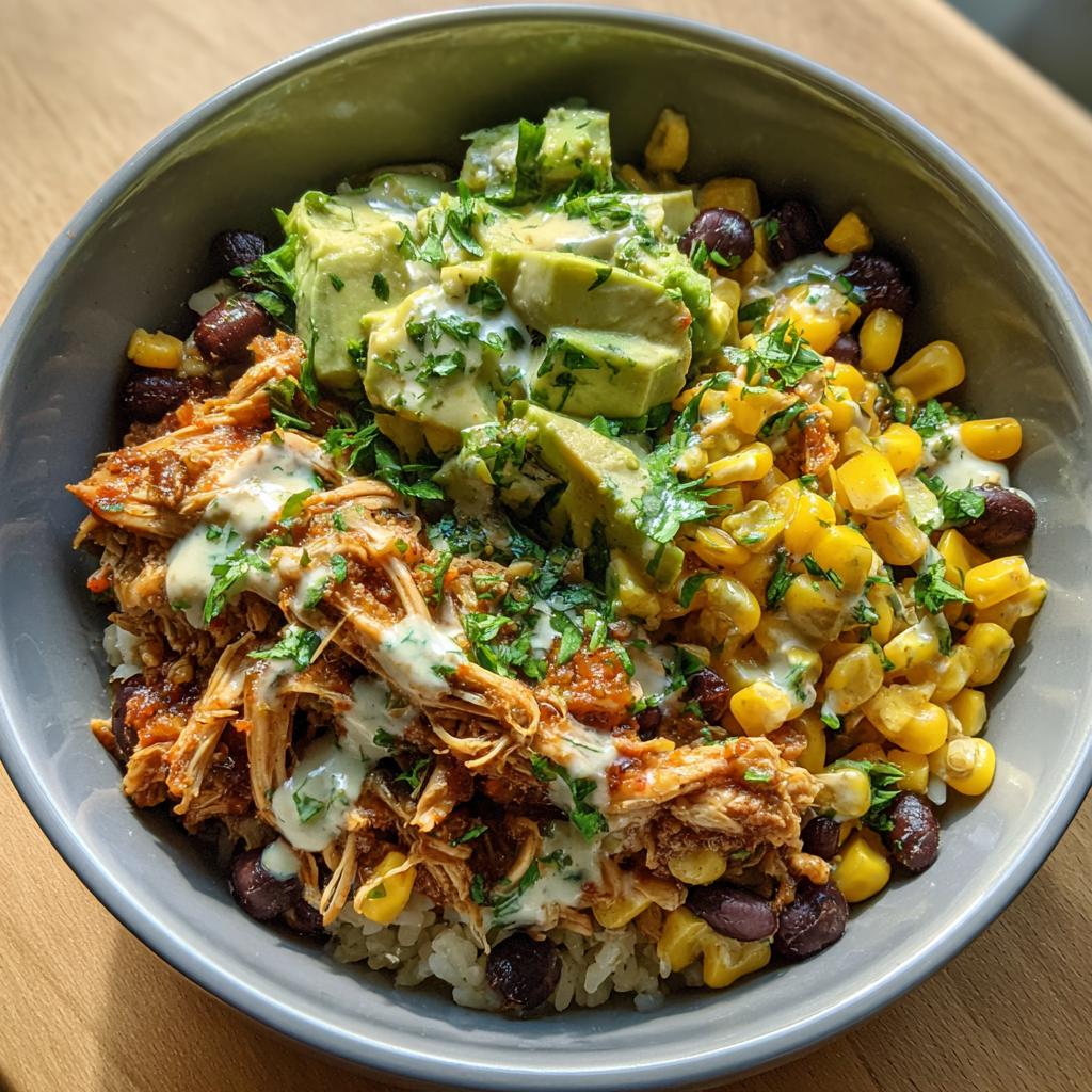 Slow Cooker Chicken Burrito Bowl - detail 3