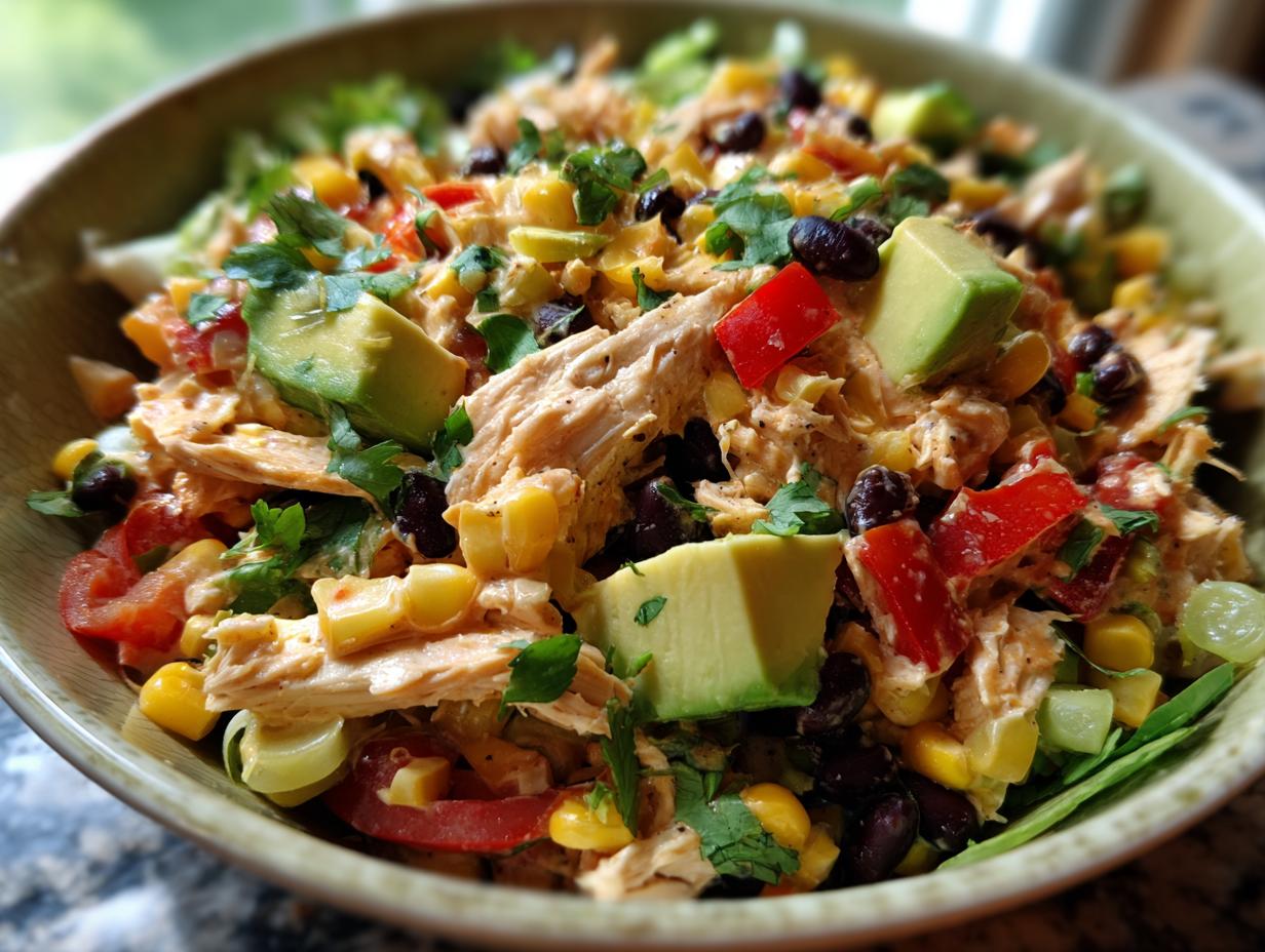 Southwest Chicken Salad: 15 Min Fiesta