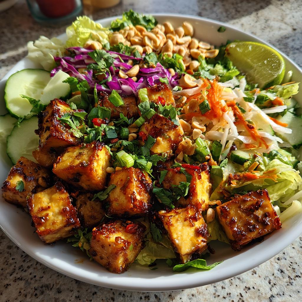 Spicy Tofu Salad Bowls - detail 1