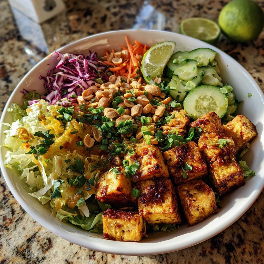 Spicy Tofu Salad Bowls - detail 2