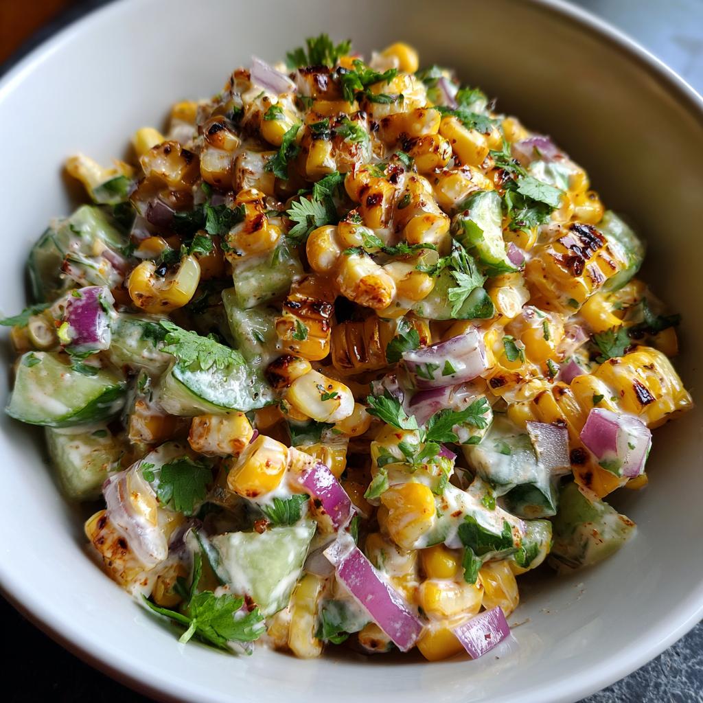 Street Corn Creamy Cucumber Salad - detail 1