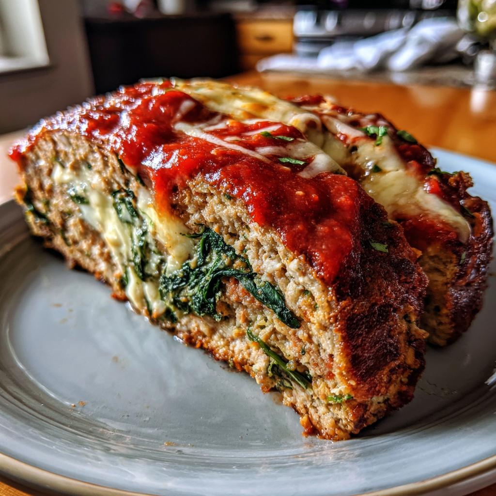 Stuffed Italian Meatloaf - detail 1