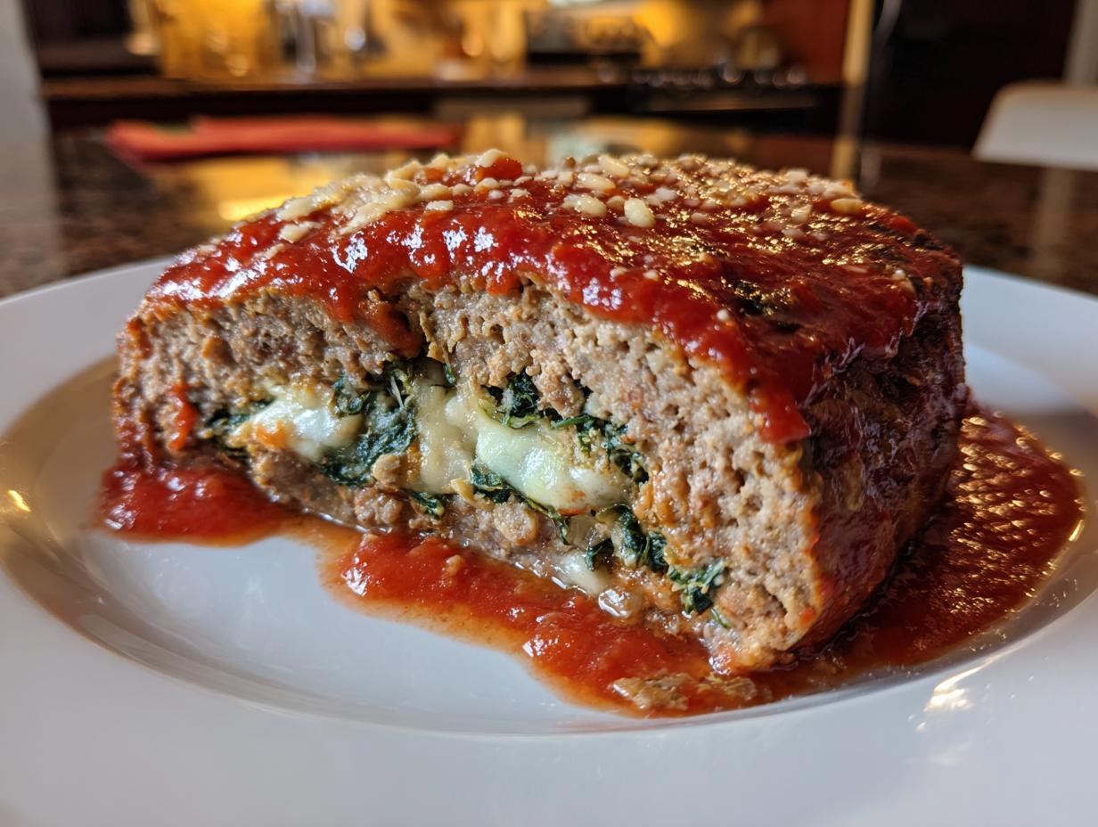 Stuffed Italian Meatloaf: Amazing 1-Hour Dinner