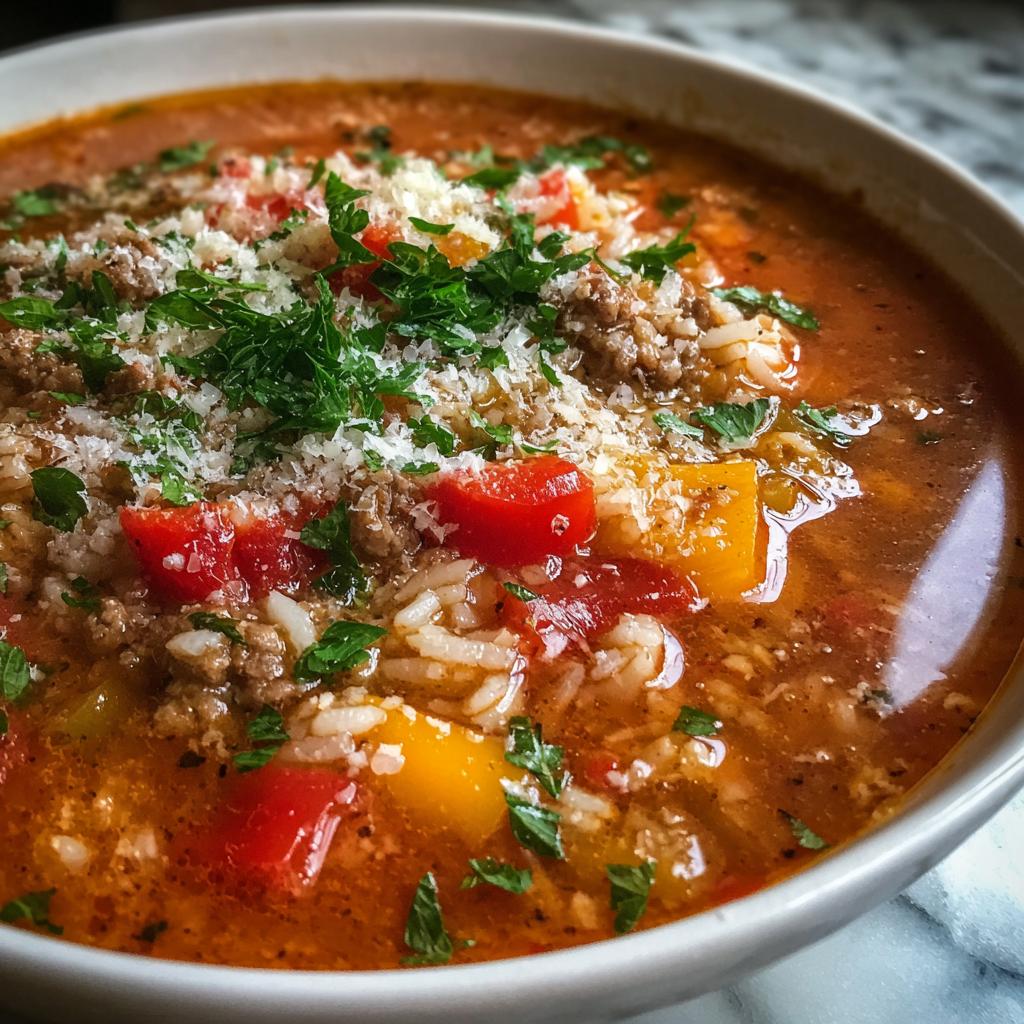 Stuffed Pepper Soup - detail 1