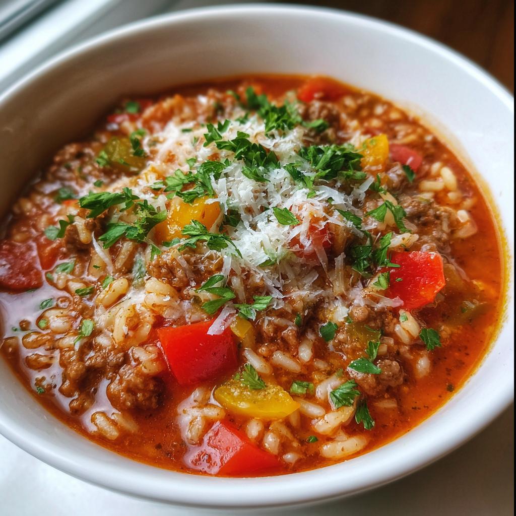 Stuffed Pepper Soup - detail 2