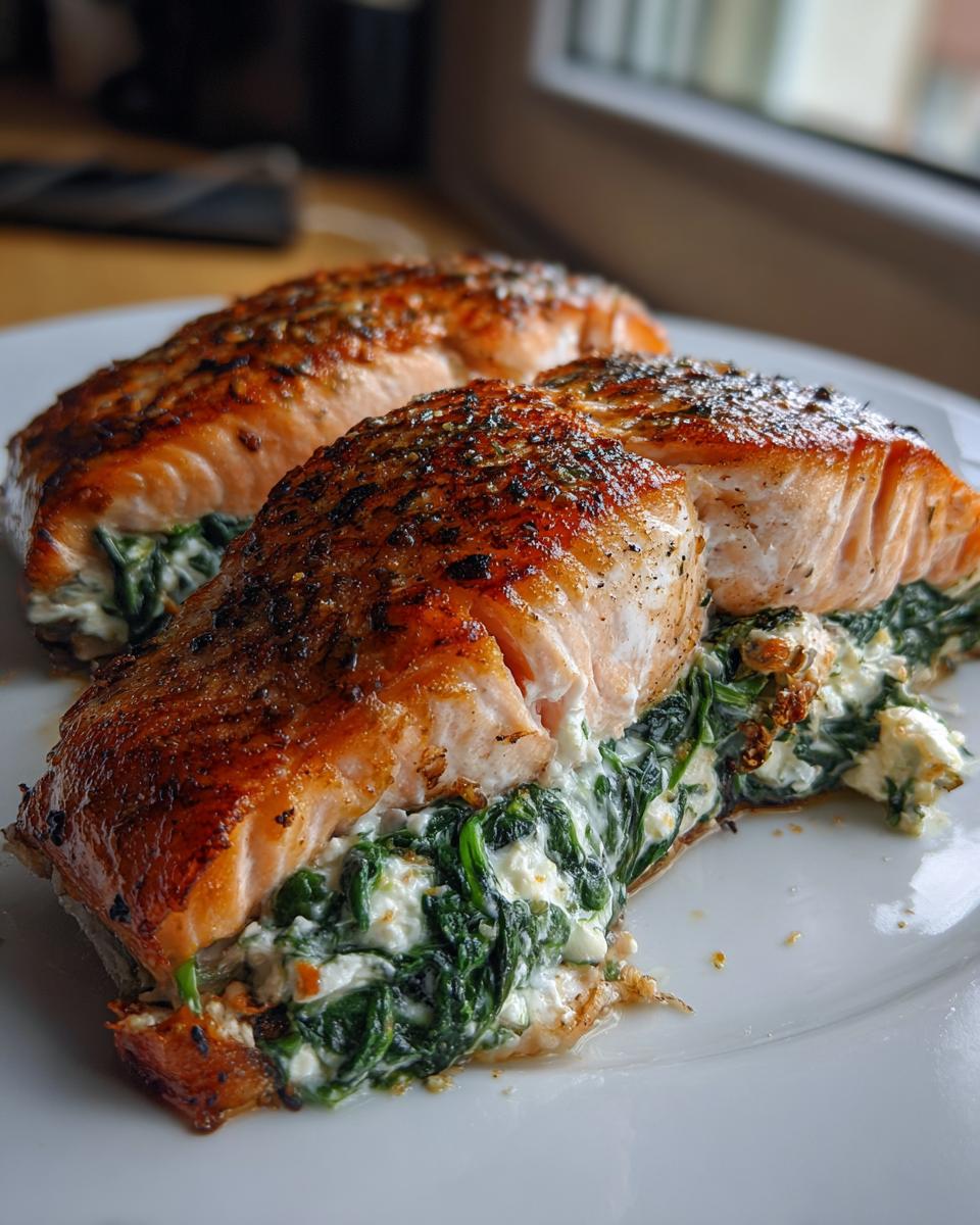 Stuffed Salmon With Spinach & Feta - detail 2