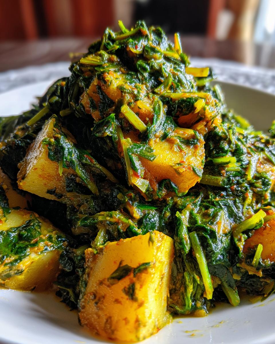easy saag aloo - detail 2