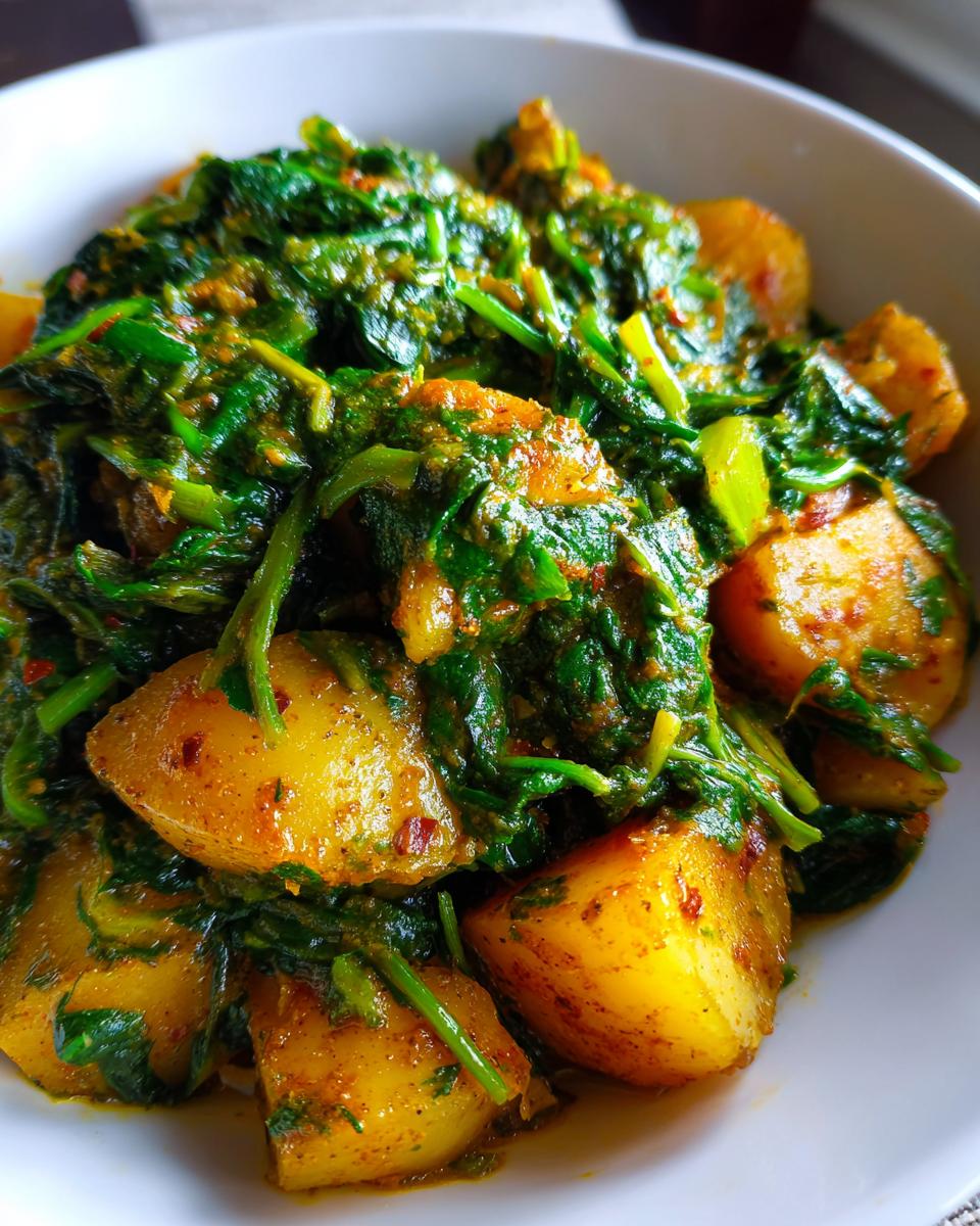 easy saag aloo - detail 3