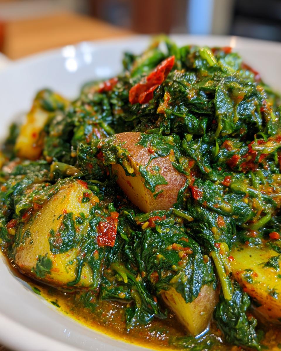 easy saag aloo