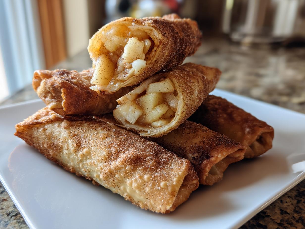 Crispy Apple Pie Egg Rolls: 1 AMAZING Recipe