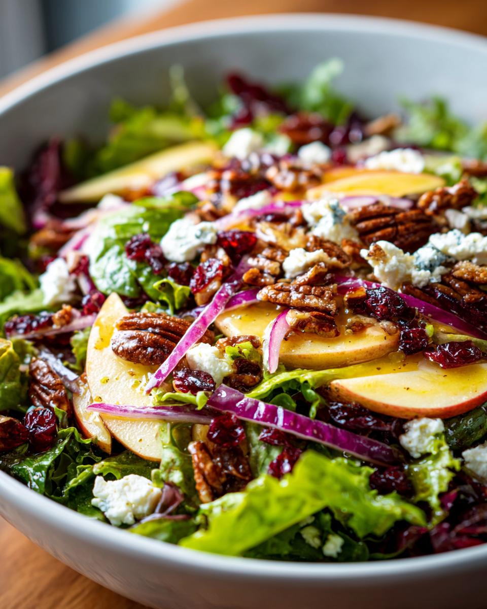 Autumn Harvest Honeycrisp Apple and Feta Salad - detail 1