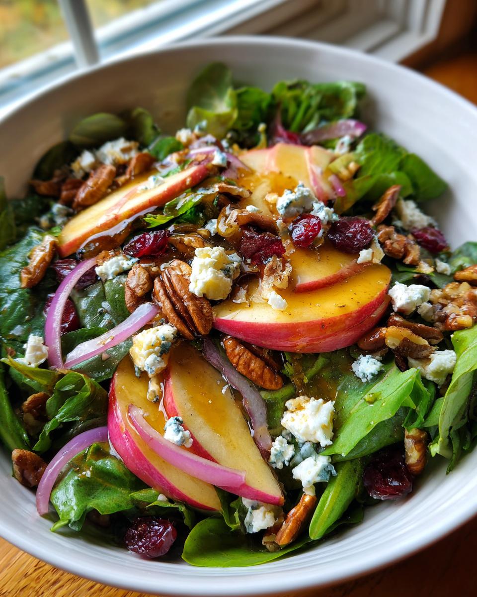 Autumn Harvest Honeycrisp Apple and Feta Salad - detail 2
