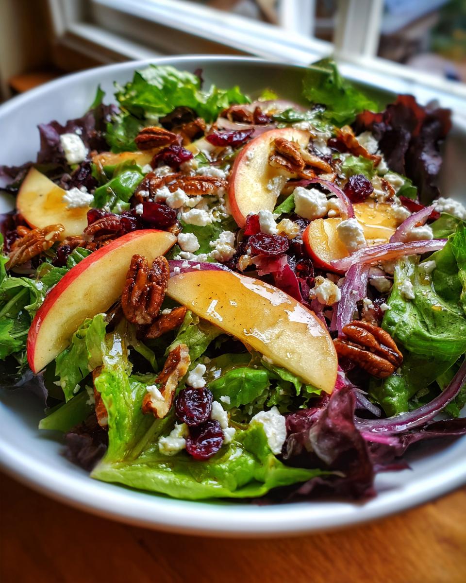 Autumn Harvest Honeycrisp Apple and Feta Salad - detail 3