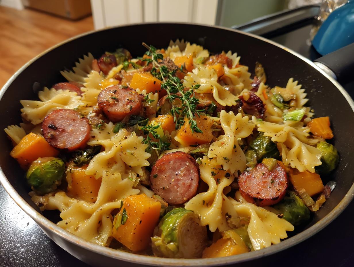 Autumn Sausage Pasta Squash: 25-Min Favorite