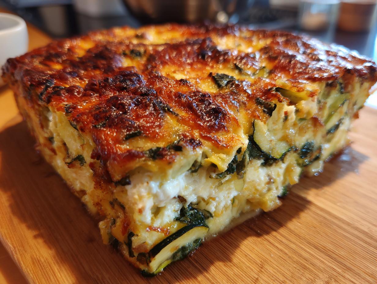 Amazing 4-Ingredient Baked Zucchini Casserole