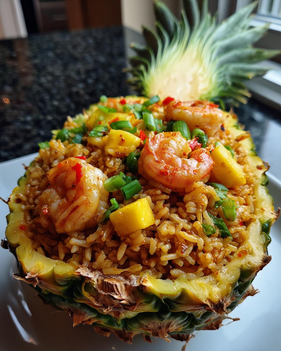 Chili Mango Shrimp Pineapple Fried Rice - detail 1
