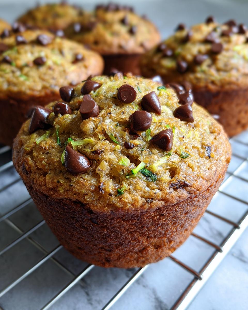 Chocolate Chip Zucchini Muffins - detail 2