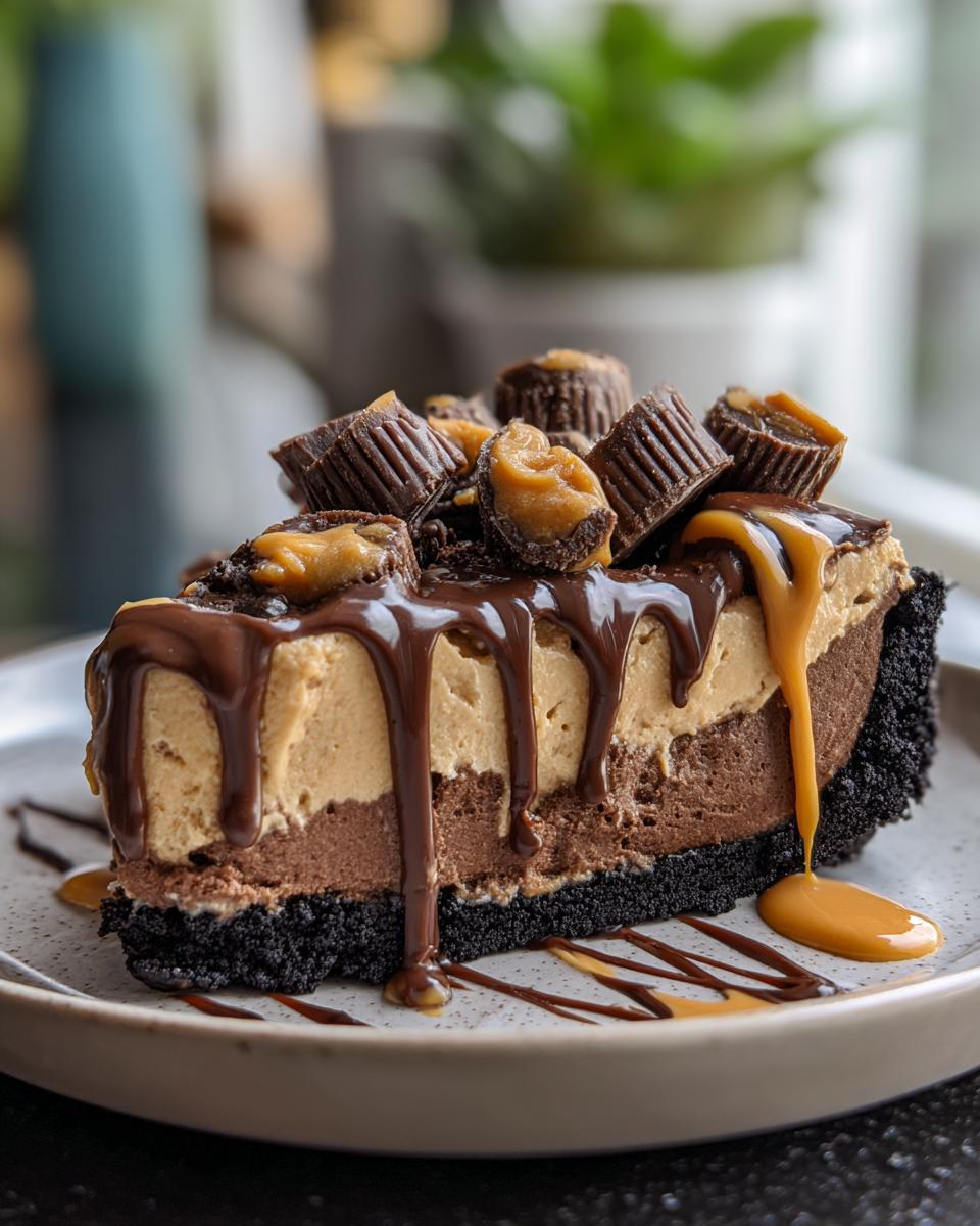 Chocolate Peanut Butter Pie - detail 1