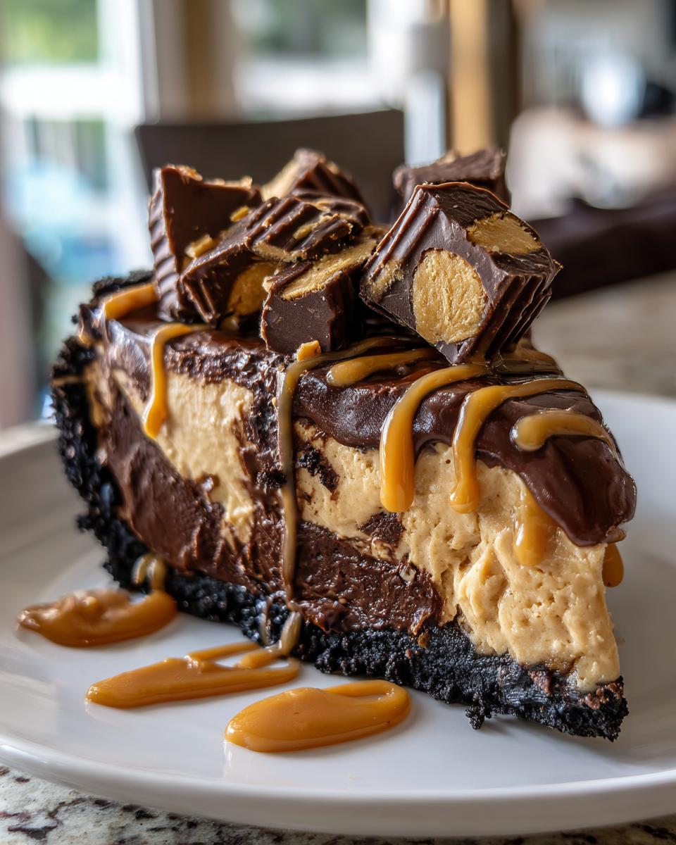 Chocolate Peanut Butter Pie - detail 2