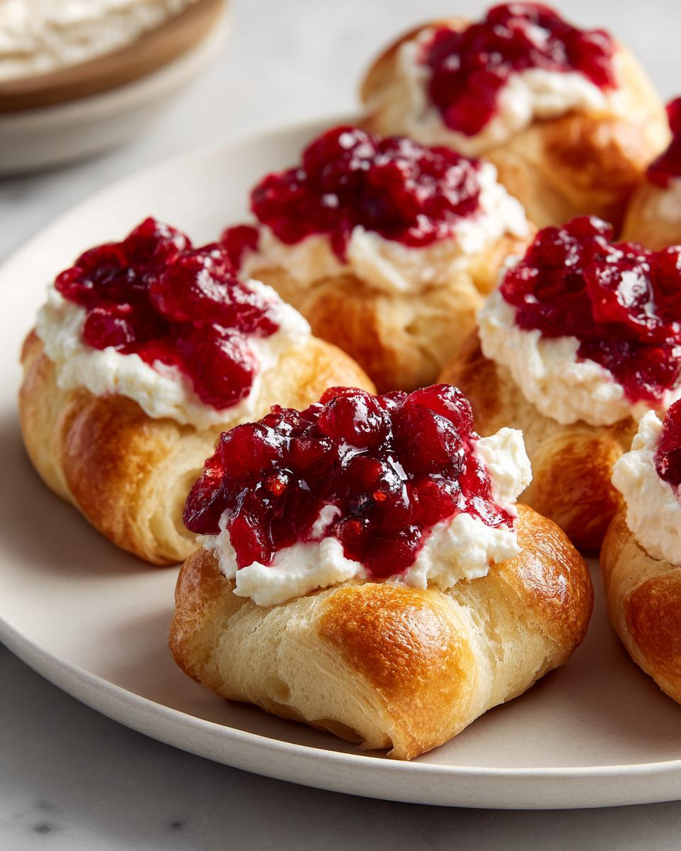 Cranberry Cream Cheese Crescent Bites - detail 2