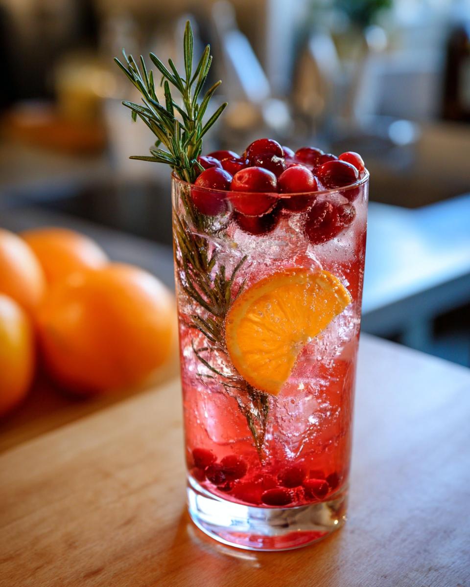 Cranberry Orange Gin Smash - detail 1