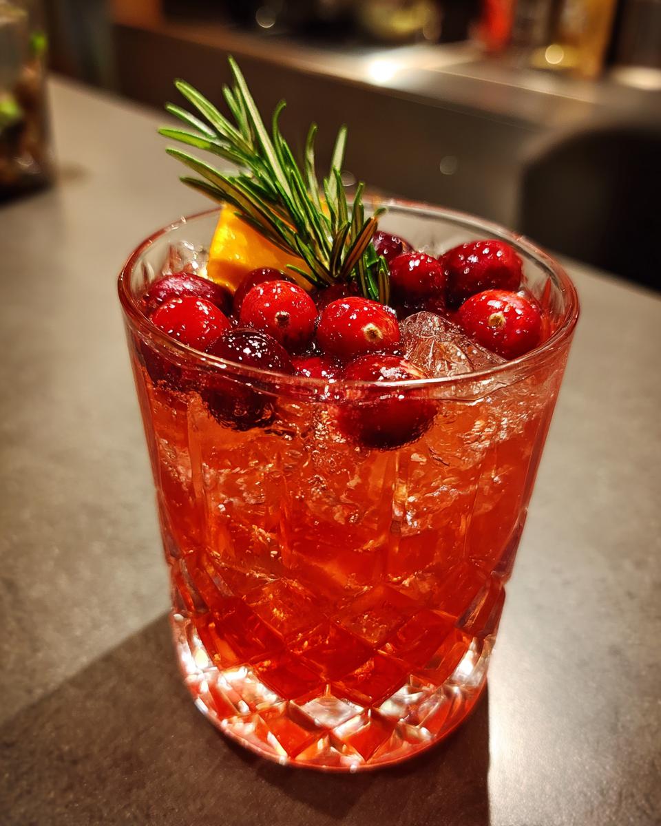 Cranberry Orange Gin Smash - detail 2