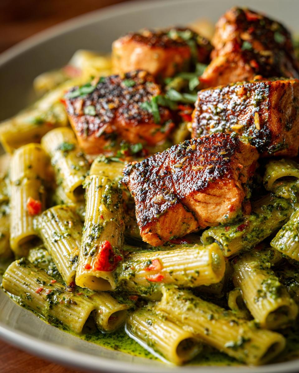 Creamy Salmon Pesto Pasta - detail 1