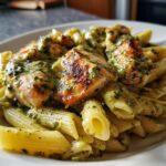 Creamy Salmon Pesto Pasta