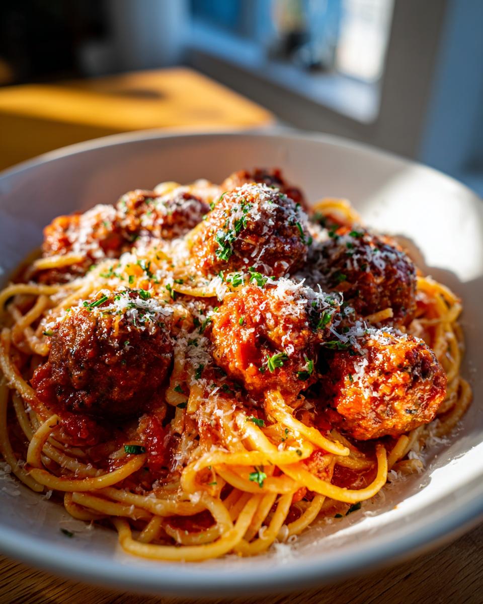 Creamy Spaghetti and Meatballs Recipe (Quick & Easy) - detail 1