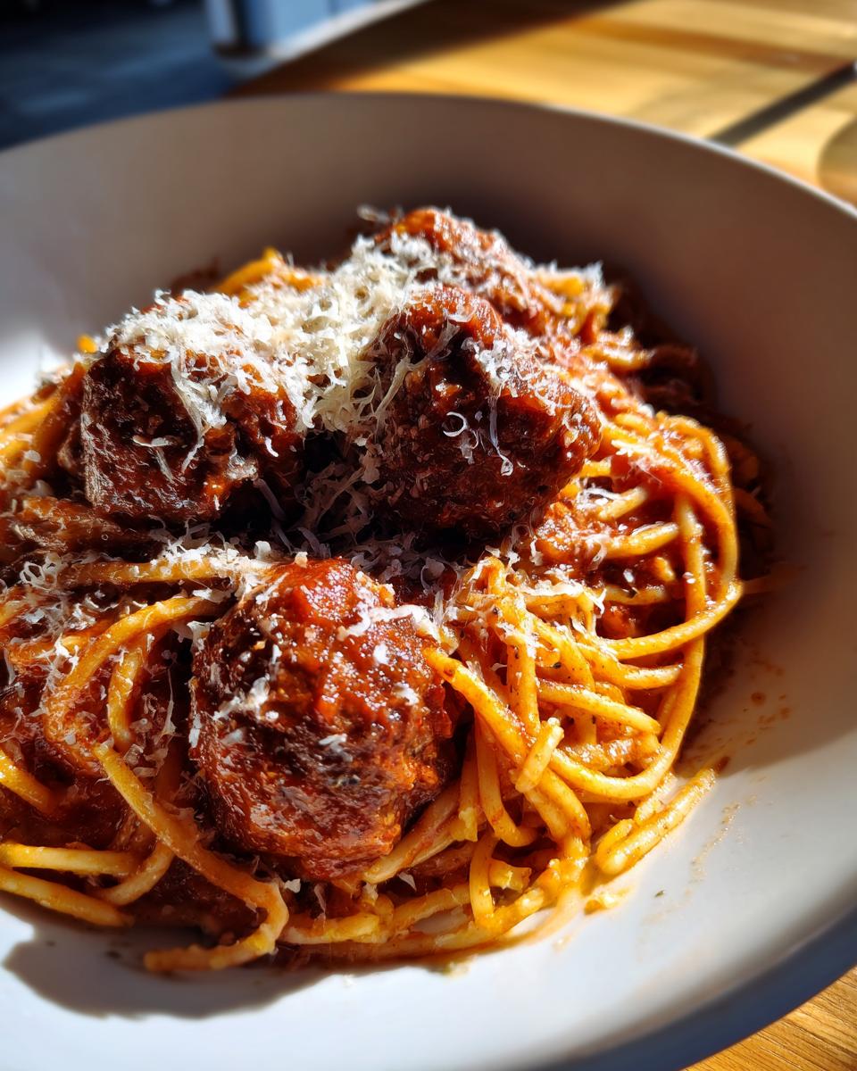 Creamy Spaghetti and Meatballs Recipe (Quick & Easy) - detail 2