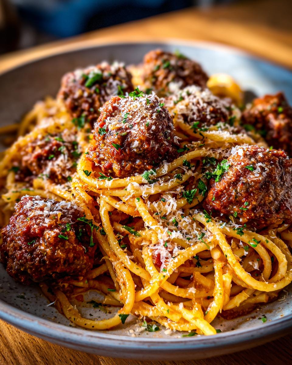 Creamy Spaghetti and Meatballs Recipe (Quick & Easy) - detail 3