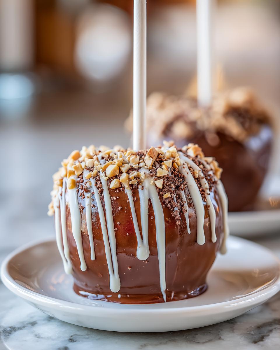 Dipped Apple Slices on a Stick - detail 1