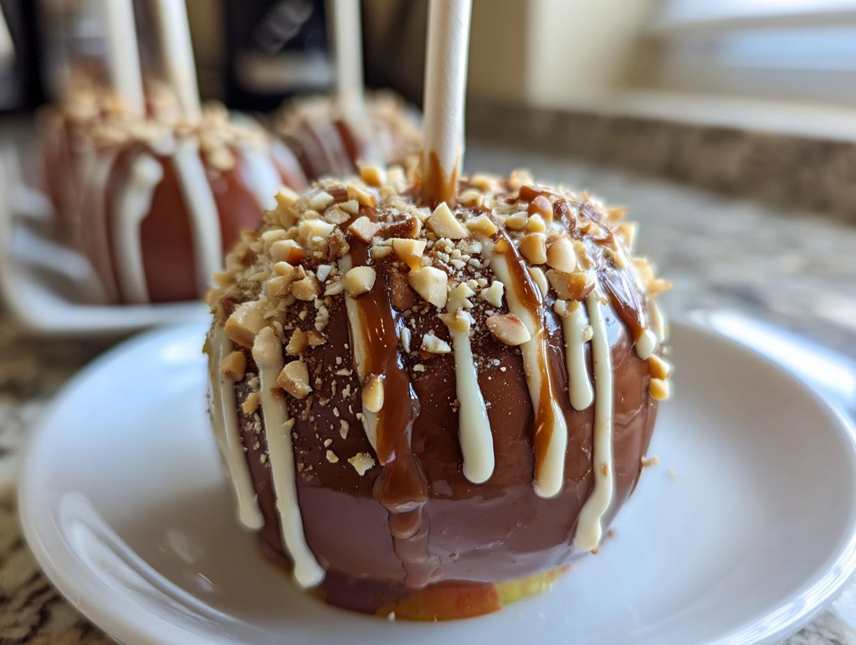 Delightful Dipped Apple Slices on a Stick Recipe