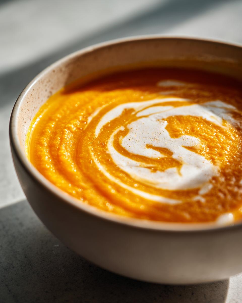 Easy Butternut Squash and Sweet Potato Soup - detail 1