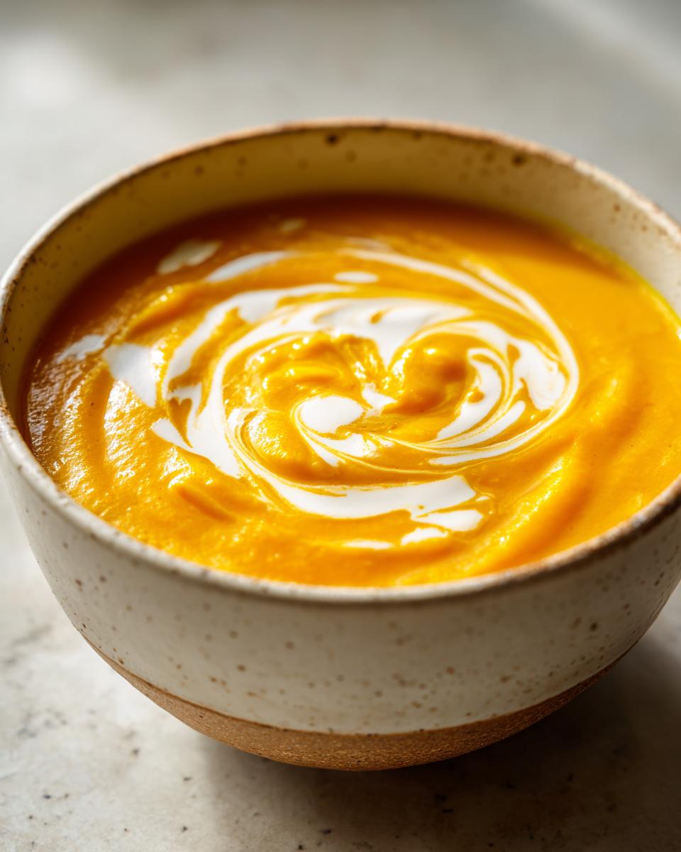 Easy Butternut Squash and Sweet Potato Soup - detail 2