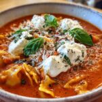 Easy Creamy Lasagna Soup