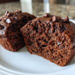 Healthy & Moist Chocolate Zucchini Muffins