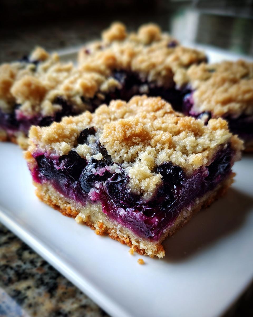 Homemade Blueberry Zucchini Bars - detail 1