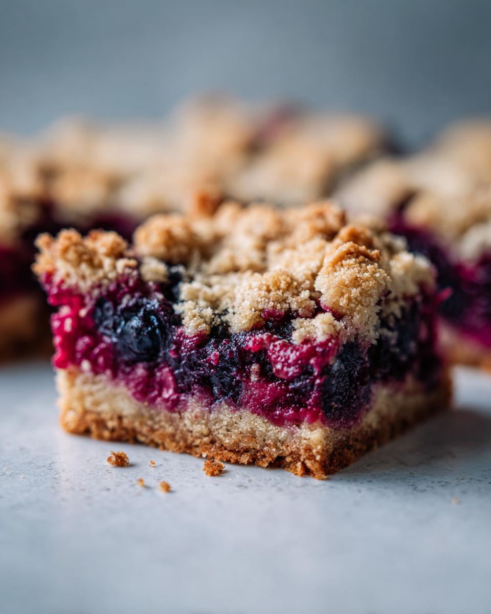 Homemade Blueberry Zucchini Bars - detail 2