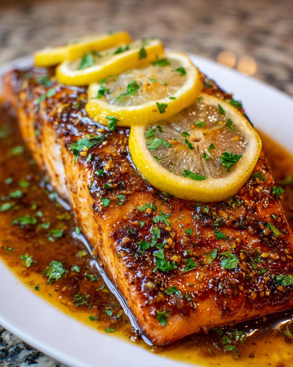 Honey Garlic Butter Baked Salmon - detail 3