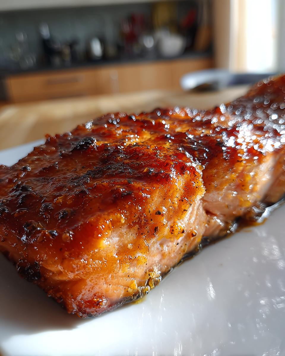 Honey Glazed Salmon - detail 1